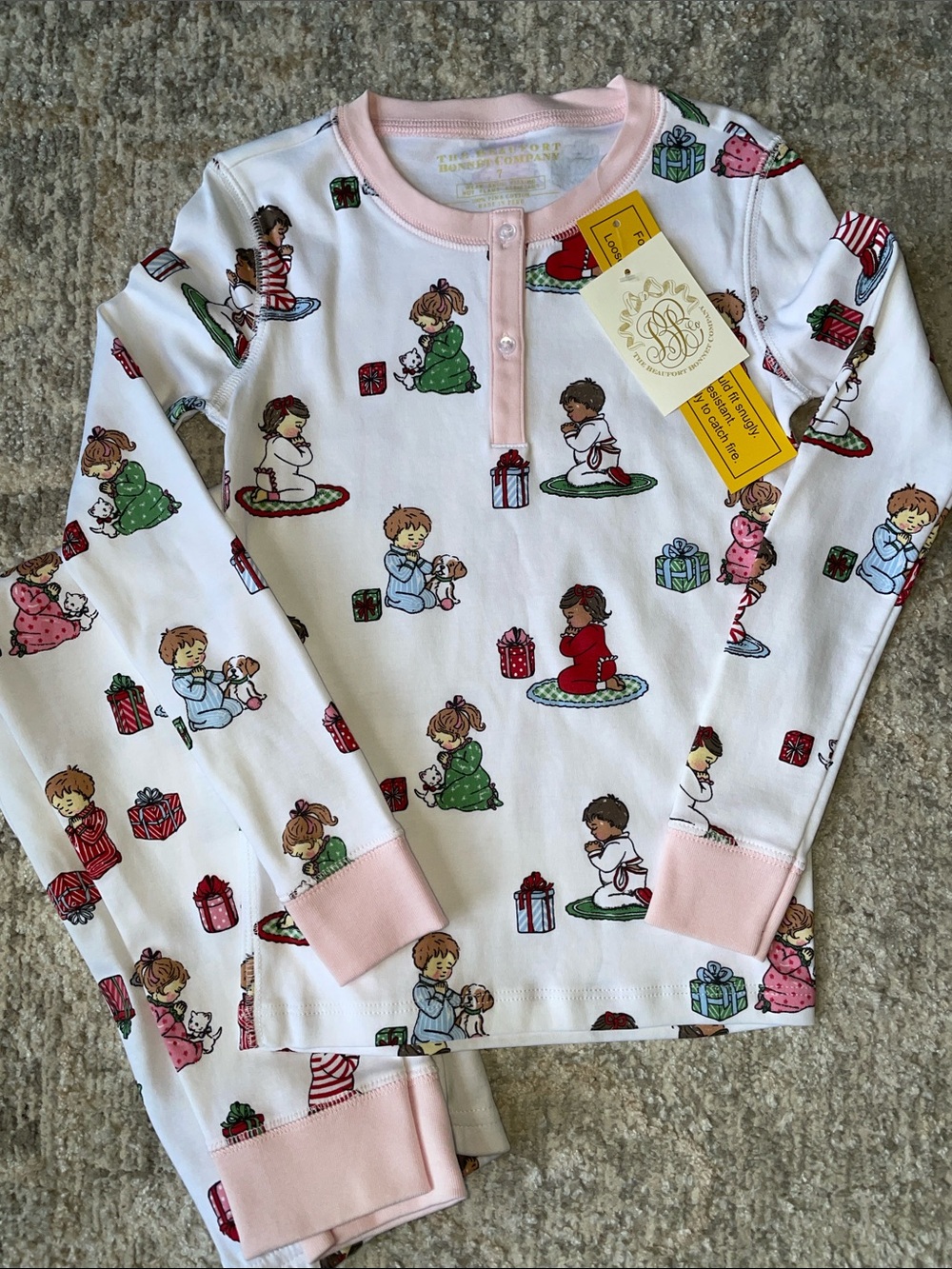 The Beaufort Bonnet Company Holiday Patience & Prayers pajama